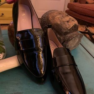 Never worn size 6 Raid black patent leather loafers